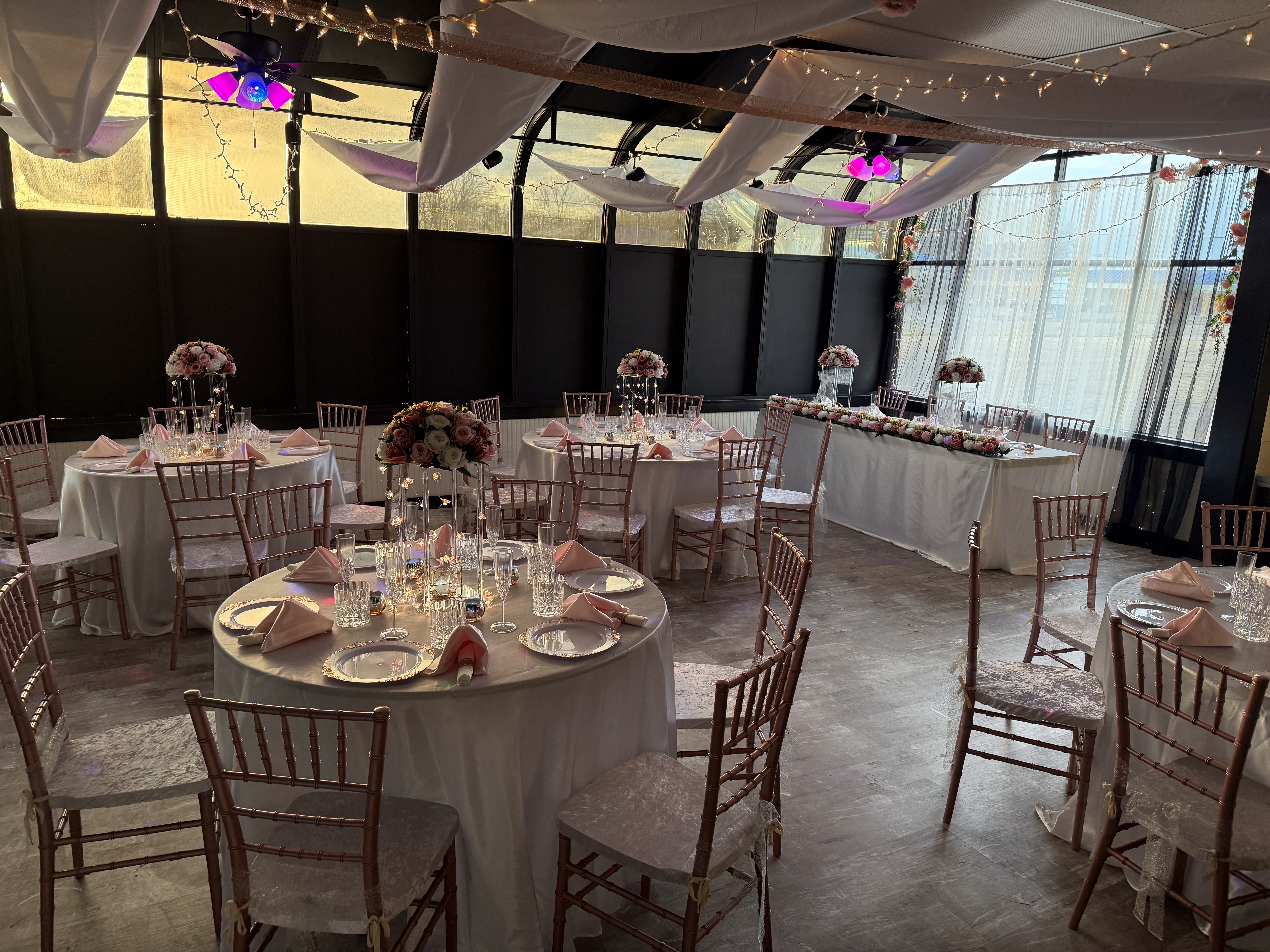 Oak Fire Reception Room Rental 1